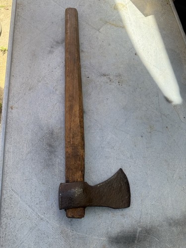 Vintage wood chopping axe - wood,
