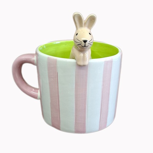 Pink and white - , mug