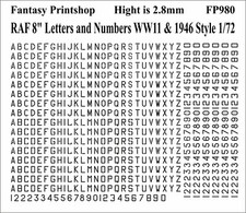RAF Serial Numbers and Letters