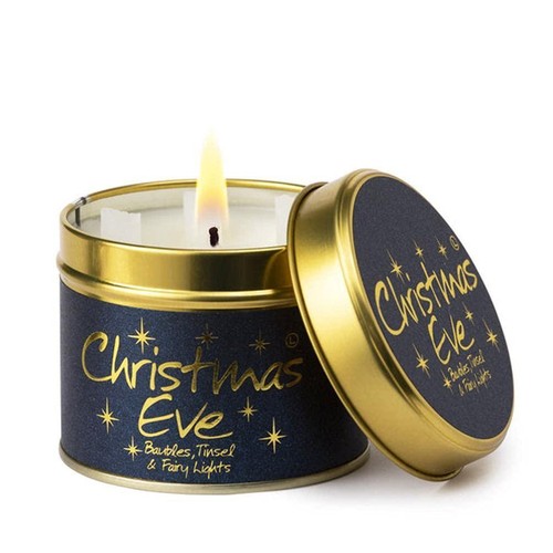 Lily flame scented candle tin - scented,