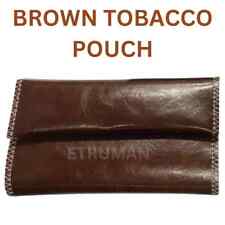 Brown Tobacco Pouch Faux