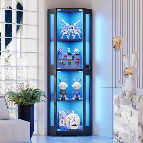 Corner glass display - corner, cabinets