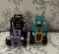 TRIX - Bob The Builder - Push Along Vehicle Fork Lift Travis Green Tractor 