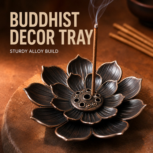 Lotus incense burner alloy - incense,
