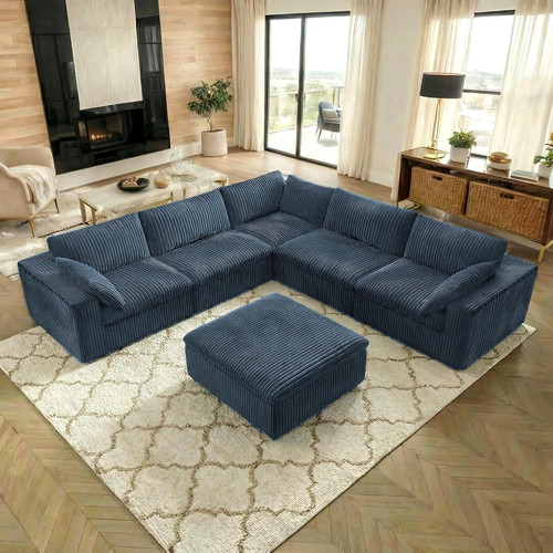 Shaped corner corduroy - v-shaped,