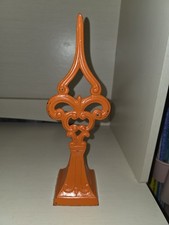 Orange cast iron - orange, fence