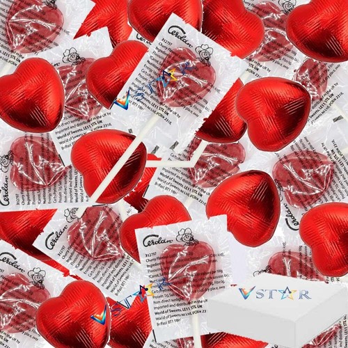 Hearts red foiled - hearts,