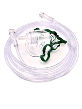 Oxygen mask with 2m tube clear transparent for medical, home care, clinics use