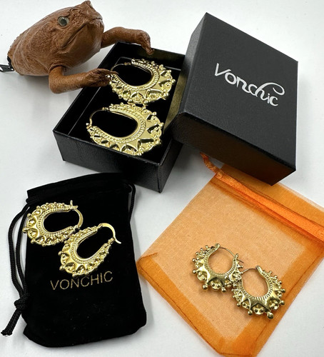 3pairs victorian 9ct yellow - 3pairs,