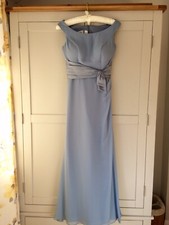 True Bride Bridesmaid Dress Size 8 in Desert Blue 