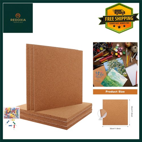 Self adhesive square - cork, pin
