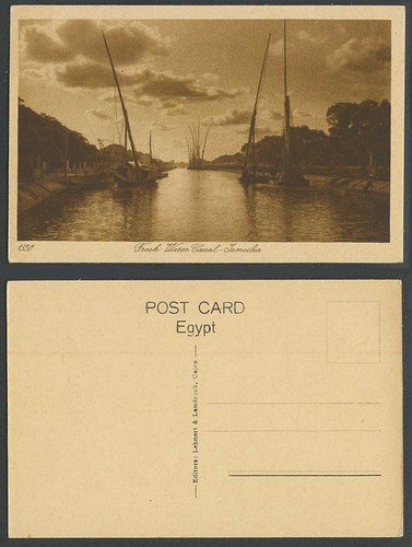 Egypt old postcard fresh - egypt, water