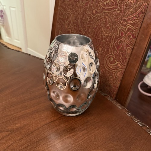 Majestic silver glass vase - majestic,