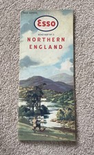 Vintage esso road map northern - road,