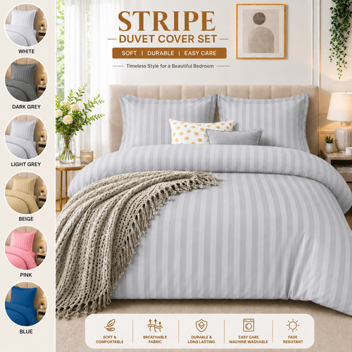 Egyptian stripe duvet set - egyptian,