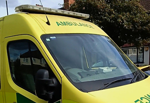 Emergency lightbar front - front, and