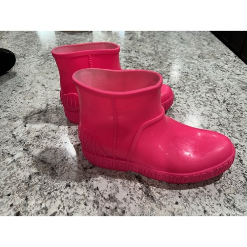 Women pink ugg rubber rain - pink,