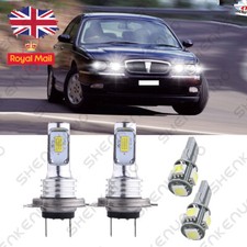For Rover 75 1999-2005 Combo H7 501 Supper White Low/Side LED Headlight Bulbs
