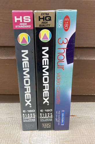 Blank sealed vhs tapes - blank,