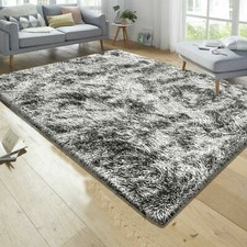 Non-Slip Fluffy Thick Shagy Natty Glitter Rug Hallway  Runner Living Room Carpet