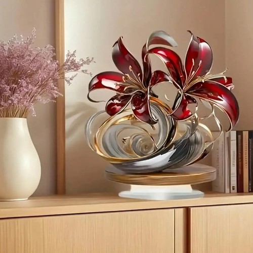 Bohemian red lily acrylic - bohemian,