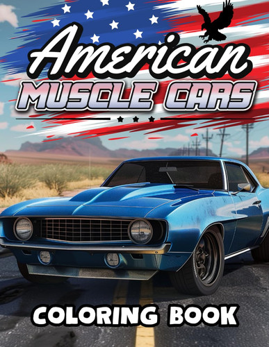 American muscle cars coloring - muscle,