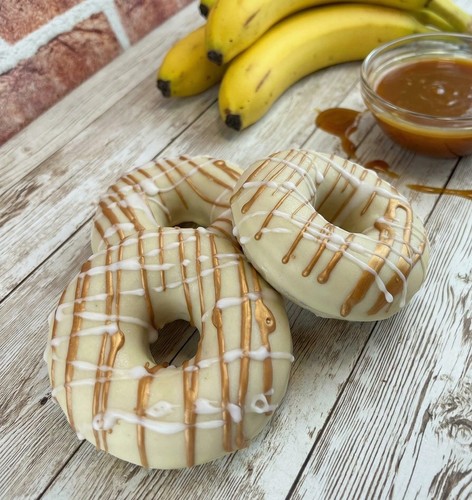 Soap donut banana caramel - soap,