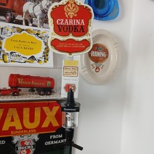 Vaux Brewery Rare Vintage Czarina Vodka Bottle Bracket. + optic