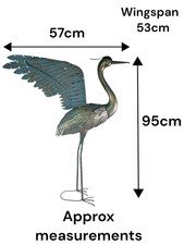 Metal Blue Heron Garden