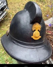 1950s/1960s National Fire Brigade Association cork fire helmet