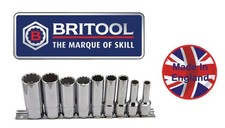 Britool England 3/8"SD 9 piece