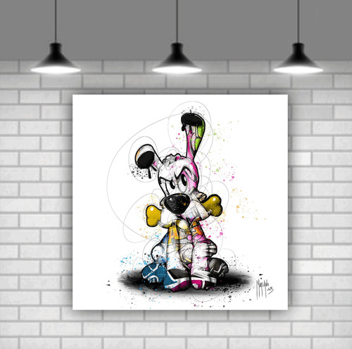 Dog canvas wall art print - dog,