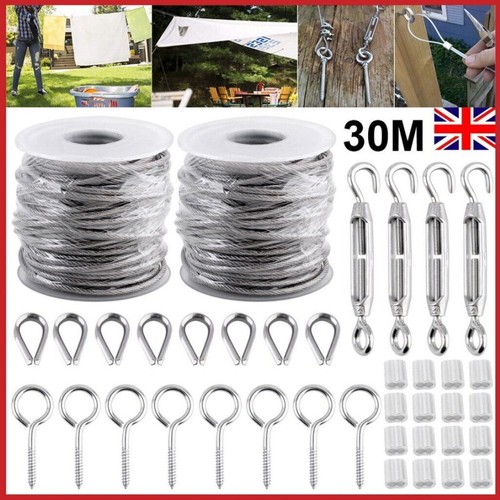 30m stainless steel wire rope - 30m,