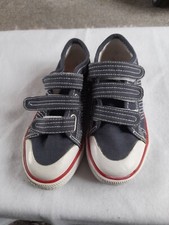 Used Boys Lotto Blue jeans Canvas Shoes UK Size 11