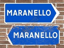 Maranello Metal Road Sign Wall