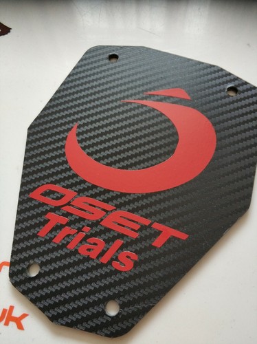 Trials front number - board, oset