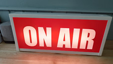 Genuine UK Made British Commercial (90's Vintage) ON AIR Light 8W Sign Lightbox