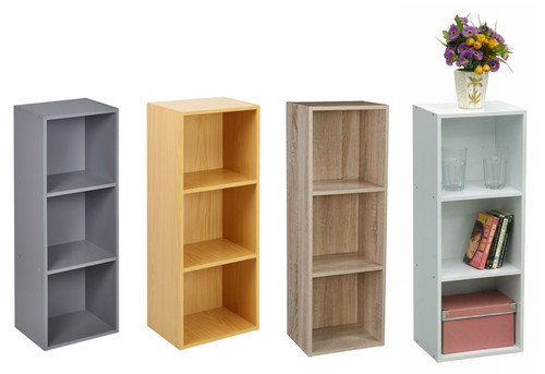 Tier effect wooden - wooden, bookcase