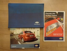 Chevrolet Lacetti Owners Handbook/Manual and Wallet 04-10