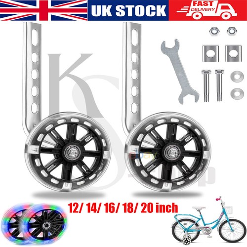Led kids bicycle stabilisers - led,