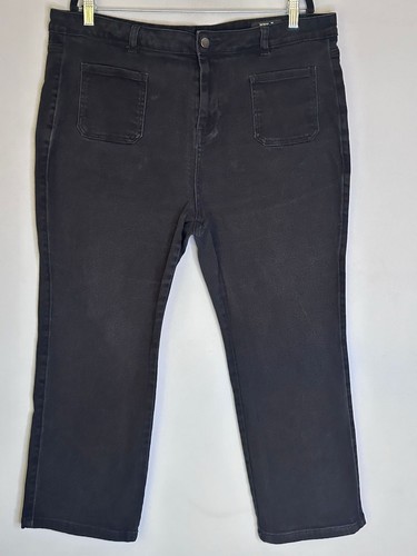Denim black kick flare - tu,