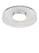John Lewis Där Leena Flush LED Glass Ceiling Light Polished Chrome Boxed RRP £99