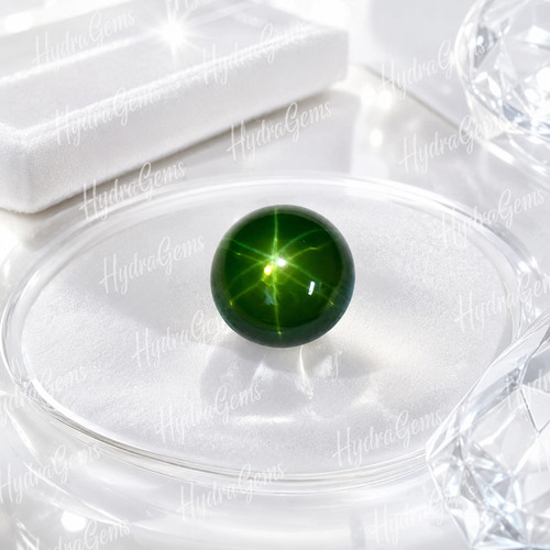 Six ray green - green, sapphire