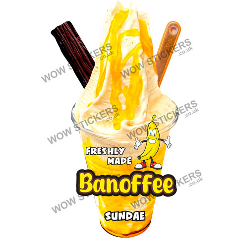 Banoffee ice cream sundae - banoffee,