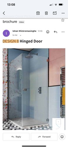 Shower enclosure hinged - enclosure.,