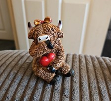 Shy Highland Cow Ornament Home