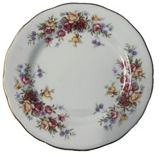 Vintage Crown Osborne Bone China Side Plate - Roses Design 16cm