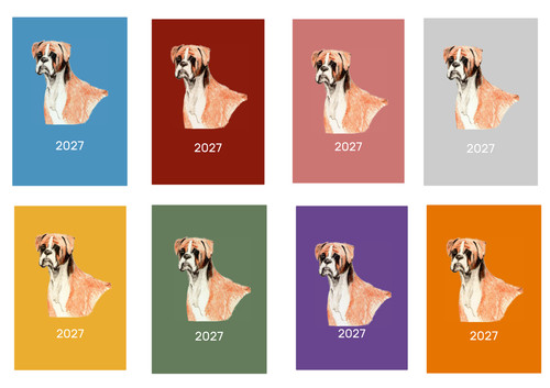 Boxer dog 2027 diary - 2027,