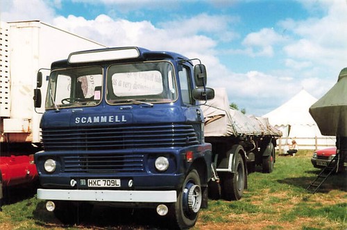 Old scammell truck vintage - old,