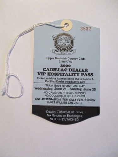 Cadillac nfl golf ticket - nfl, stub